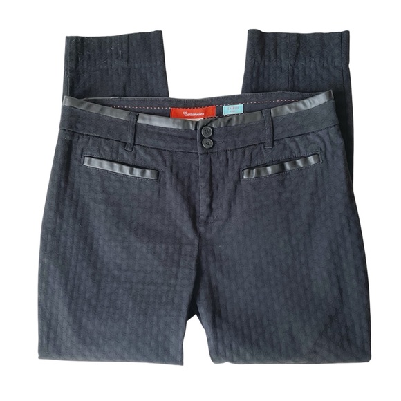 Cartonnier for Anthropologie Charlie Ankle Pants Black Size 12 - Picture 2 of 8